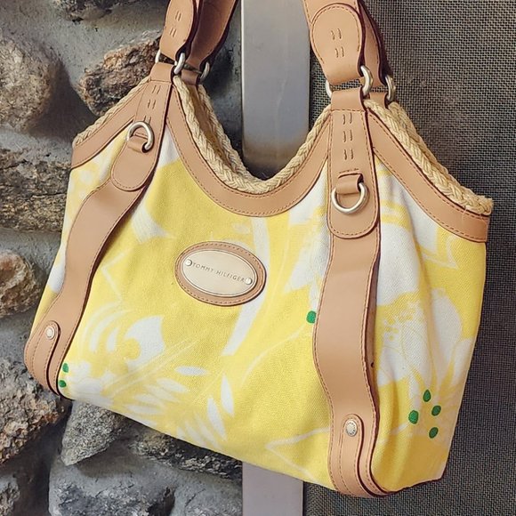 Tommy Hilfiger Yellow Floral Shoulder Bag - Picture 7 of 16